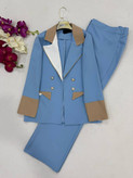 کت شلوار زنانه رنگ آبی