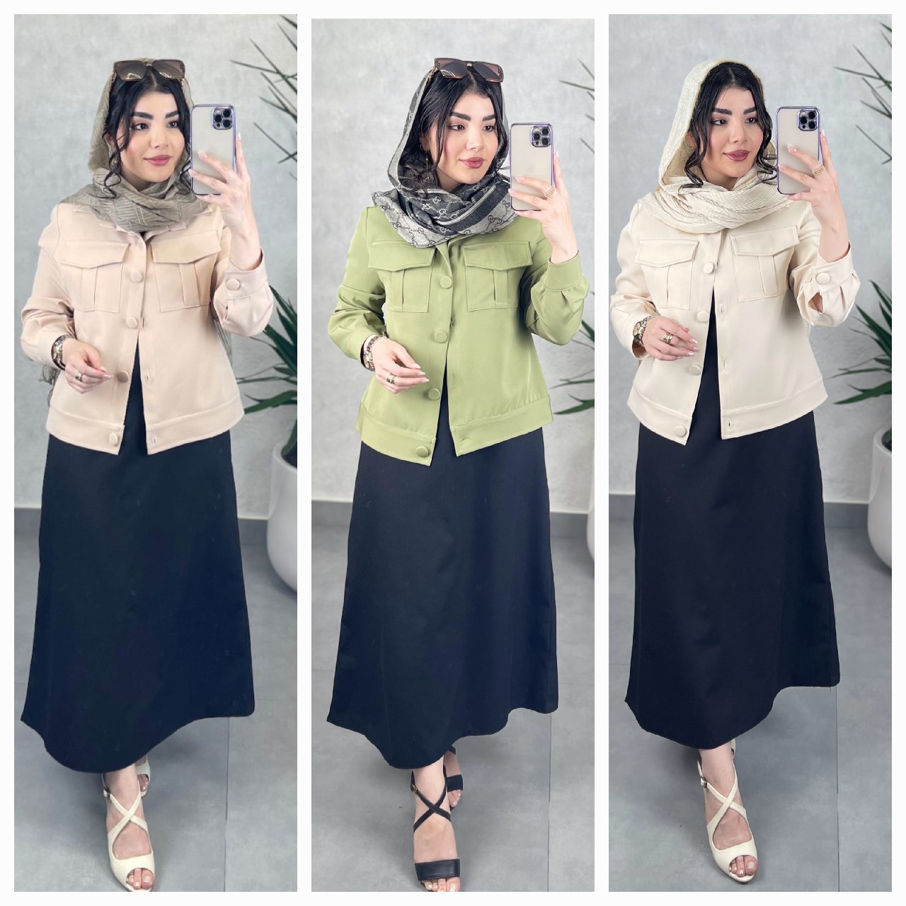 ست کت +سارافون زنانه مدل ماه بانو جنس سارافون لنینت جنس کت مازراتی کیفیت بالا