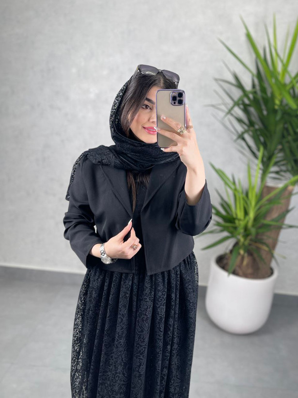 کت دامن مشکی زنانه