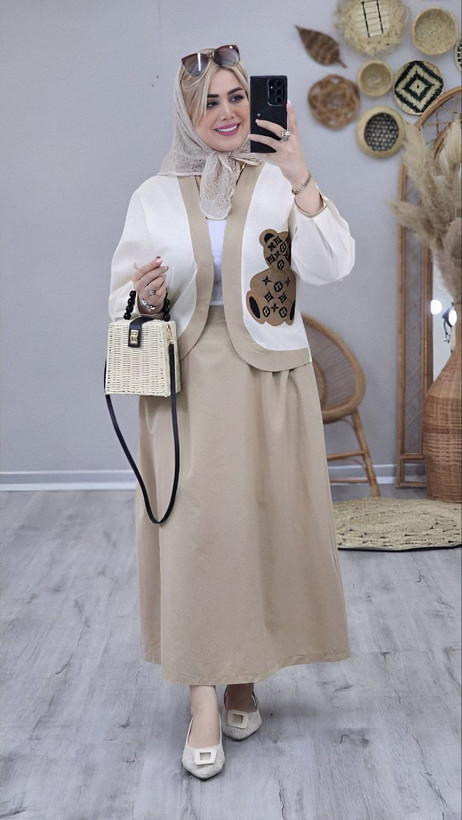 کت دامن زنانه خرسی