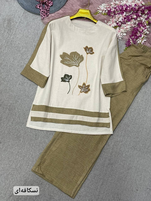 شومیز شلوار ست لنین