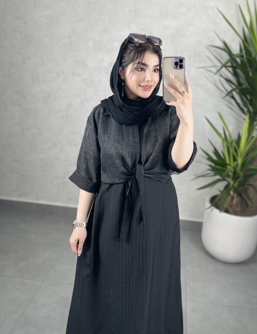 ست کت سارافون زنانه رنگ مشکی