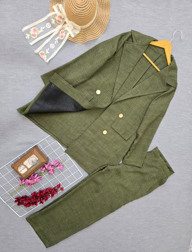 کت شلوار زنانه رنگ مشکی