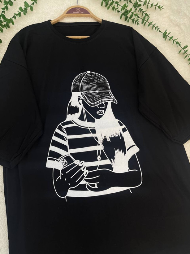 تیشرت لانگ فانتزی