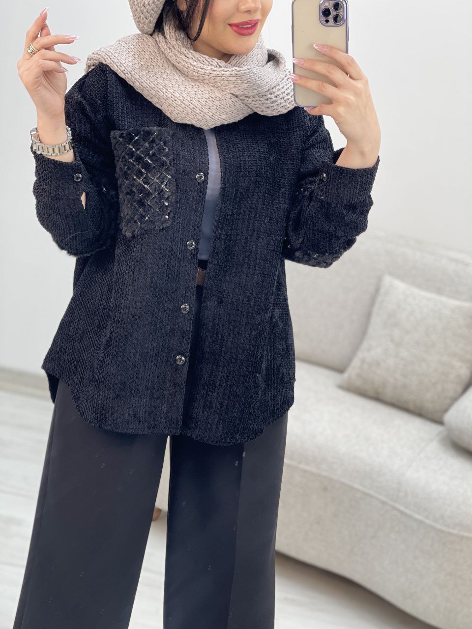 شومیز کوک دوزی  زنانه