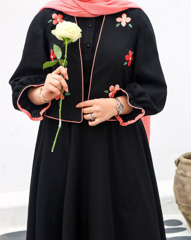 کت سارافون گلدار زنانه