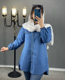 مانتو جین کاغذی زنانه