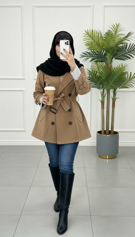 مانتو بارونی صد آب زنانه