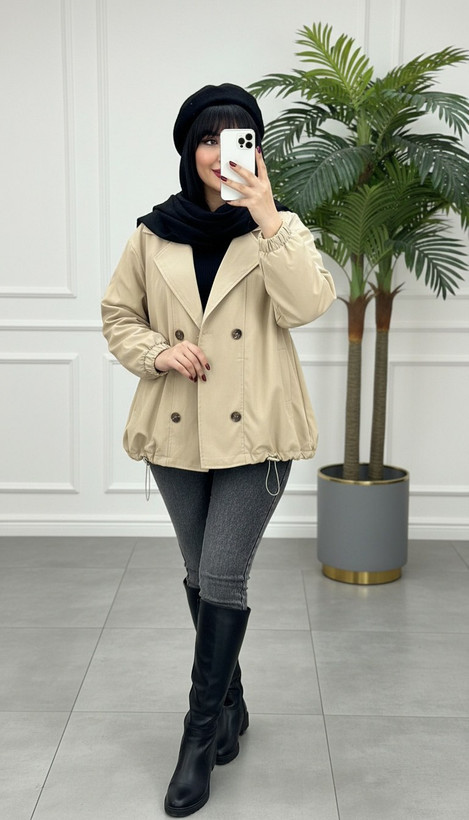 مانتو بارونی آیتر دار زنانه