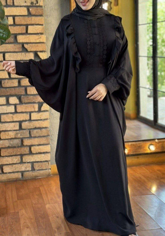 عبا کرپ الیزه مشکی