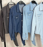 شومیز جین زنانه گره ای