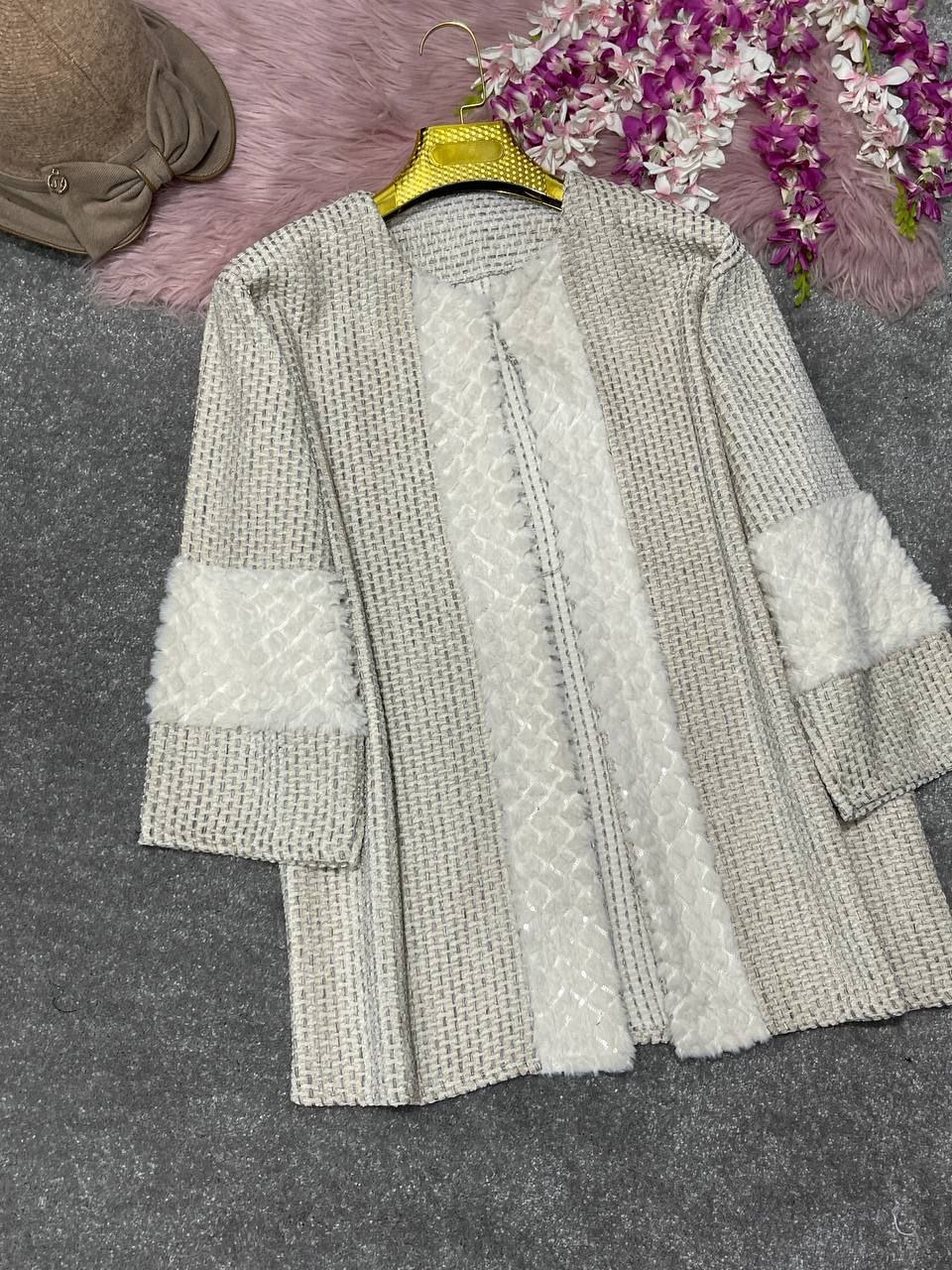 کت پشمی گرم زنانه