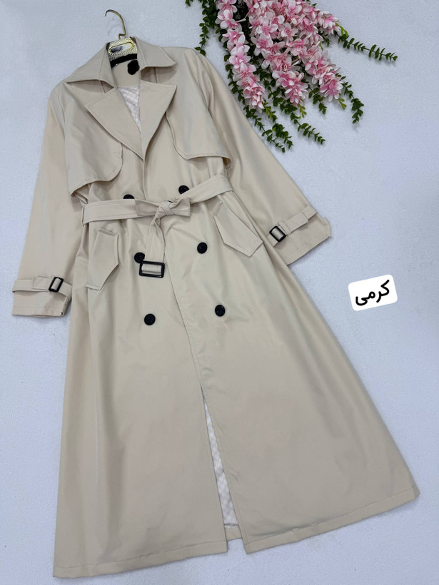 خرید مانتو بارونی زنانه آستر دار