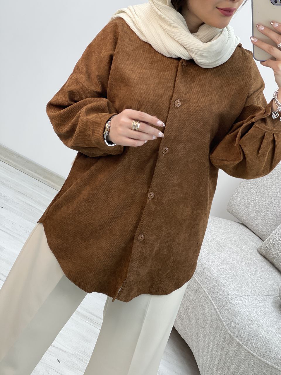 مانتو کبریتی کیمونو زنانه جنس مخمل کبریتی ریز