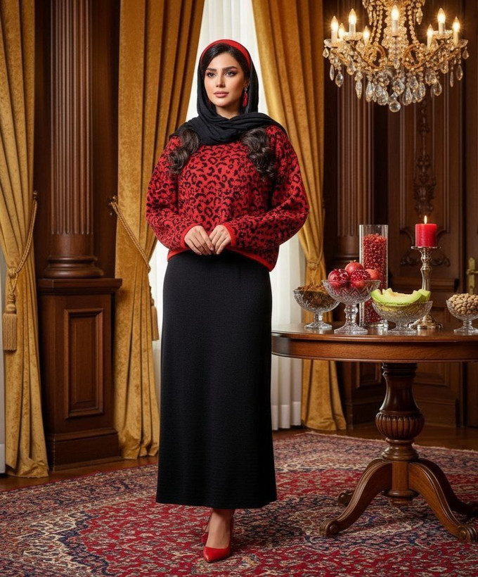 خرید لباس یلدایی زنانه