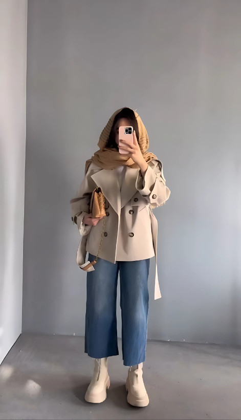 مانتو بارونی زنانه آستردار