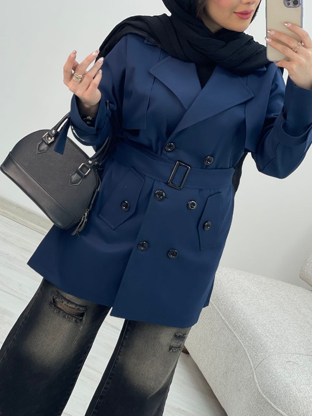 کت کمربندی زنانه