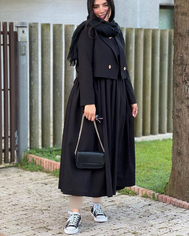 کت سارافون زنانه مشکی