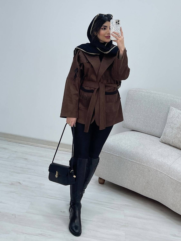 پالتو شکلاتی شیک