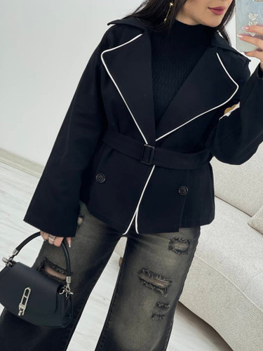 خرید ترنچ کت زنانه کوتاه