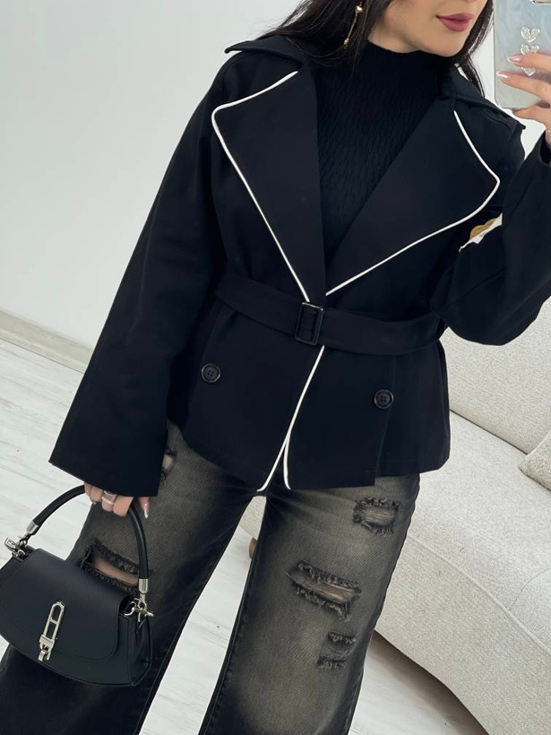 خرید ترنچ کت زنانه کوتاه