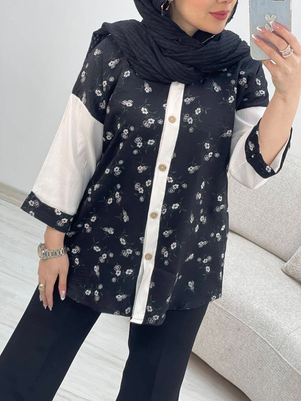 خرید شومیز گلدار زنانه شانتون