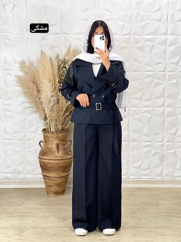 ست کت و شلوار زنانه دیپلمات مدل ایسان زنانه