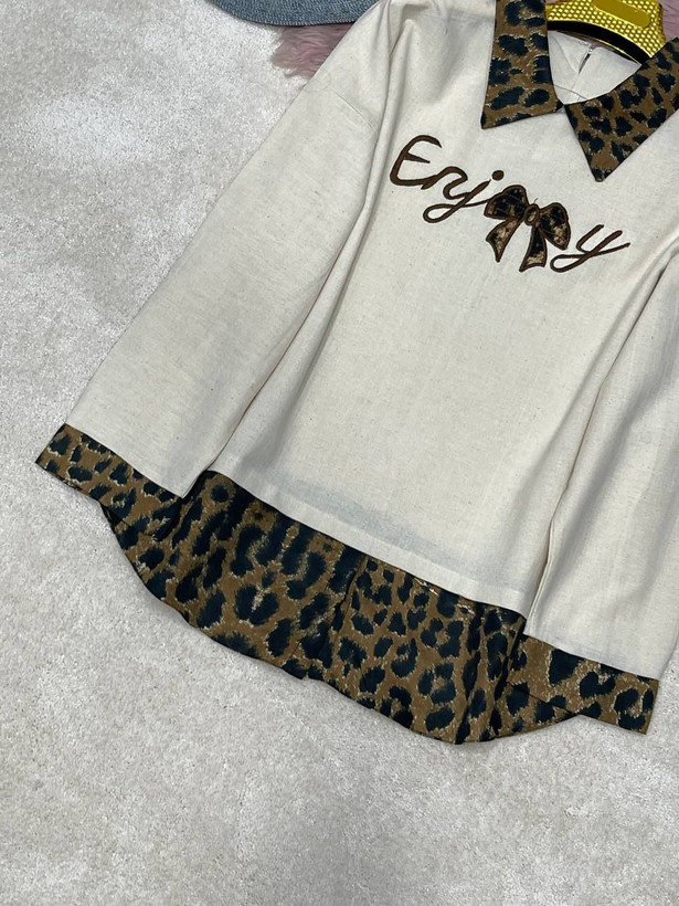 شومیز لنین طرحدار زنانه