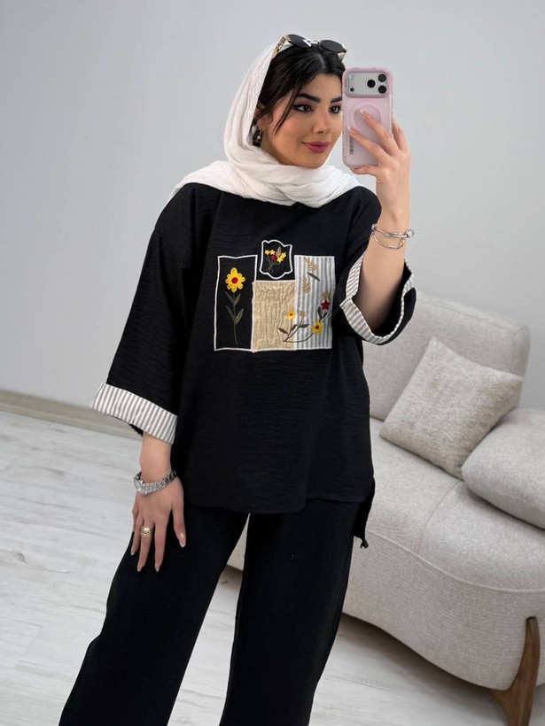 شومیز شلوار ست جنس صوفیا