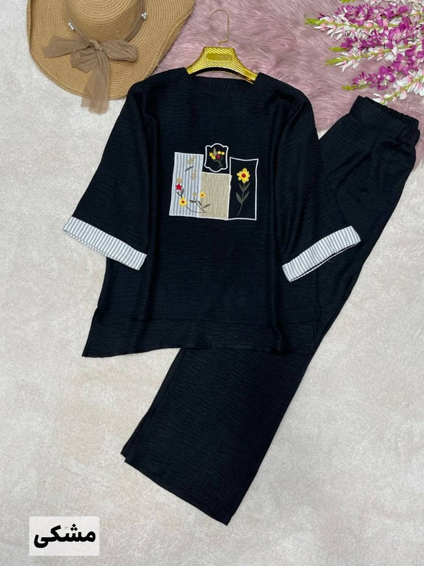 شومیز شلوار ست رنگ مشکی