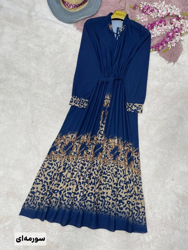 مانتو ساحلی بلند زنانه مدل نیلوفر جنس فلور نخ درجه یک سایزبندی فری 38تا 46