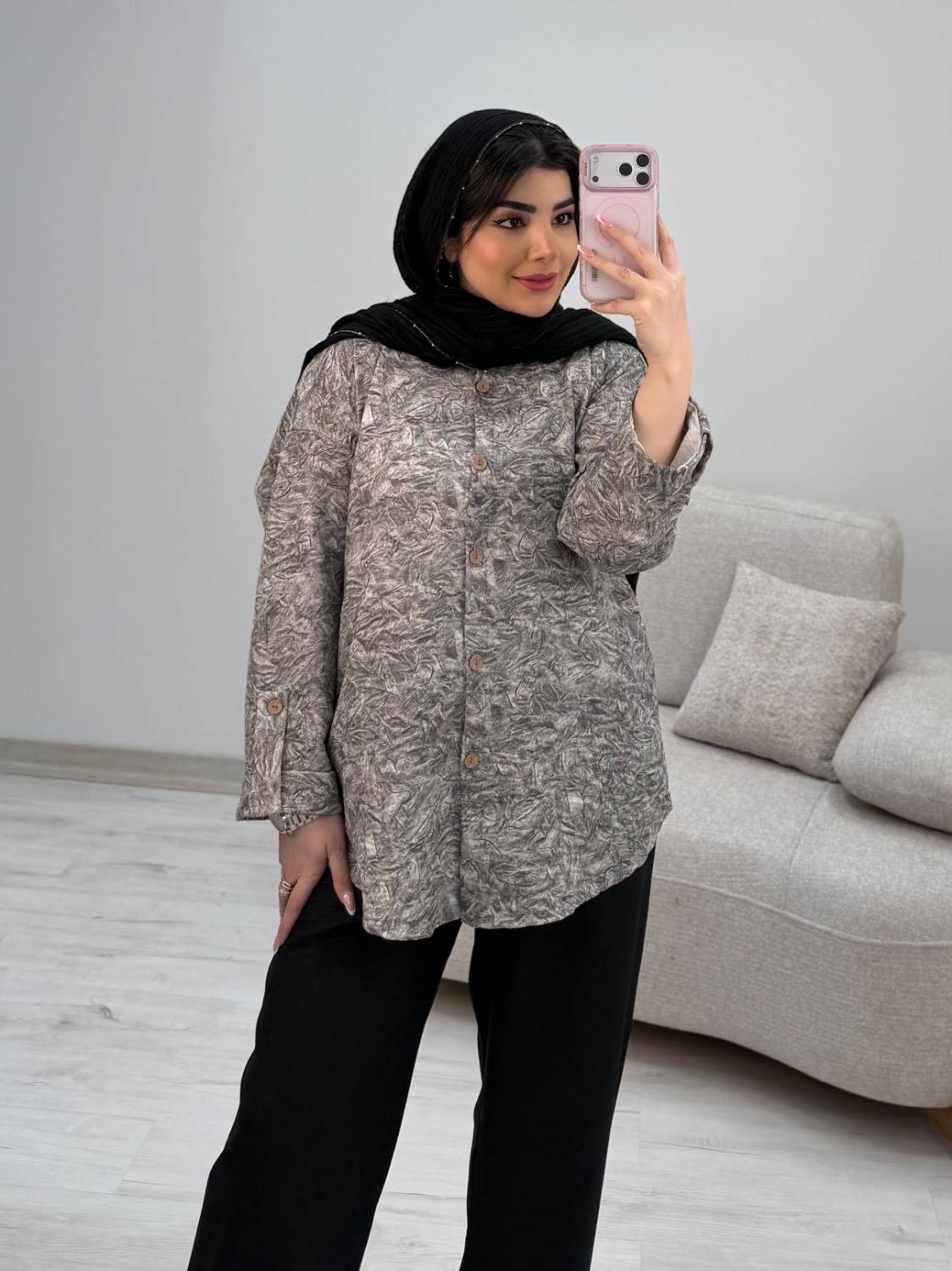 ست شومیز شلوار گازوئیلی