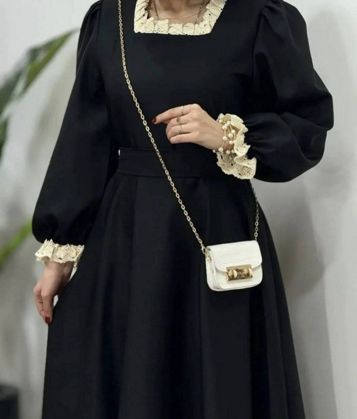 عبا مجلسی مشکی زنانه
