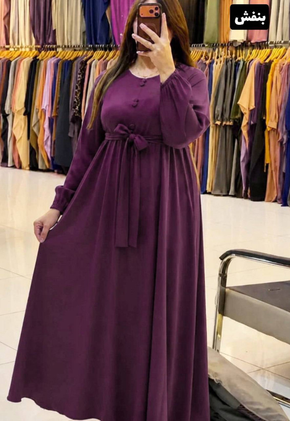 پیراهن بلند زنانه با دامن کلوش