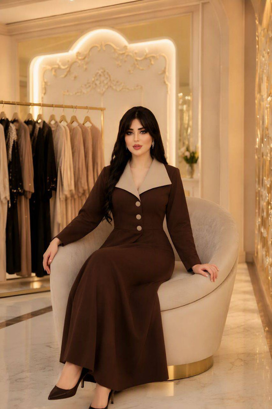 پیراهن بلند زنانه مدل زهره جنس مازراتی سایزبندی فری سایز 38تا46