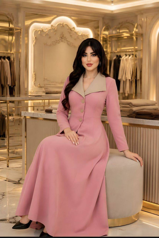 پیراهن بلند زنانه مدل زهره جنس مازراتی سایزبندی فری سایز 38تا46
