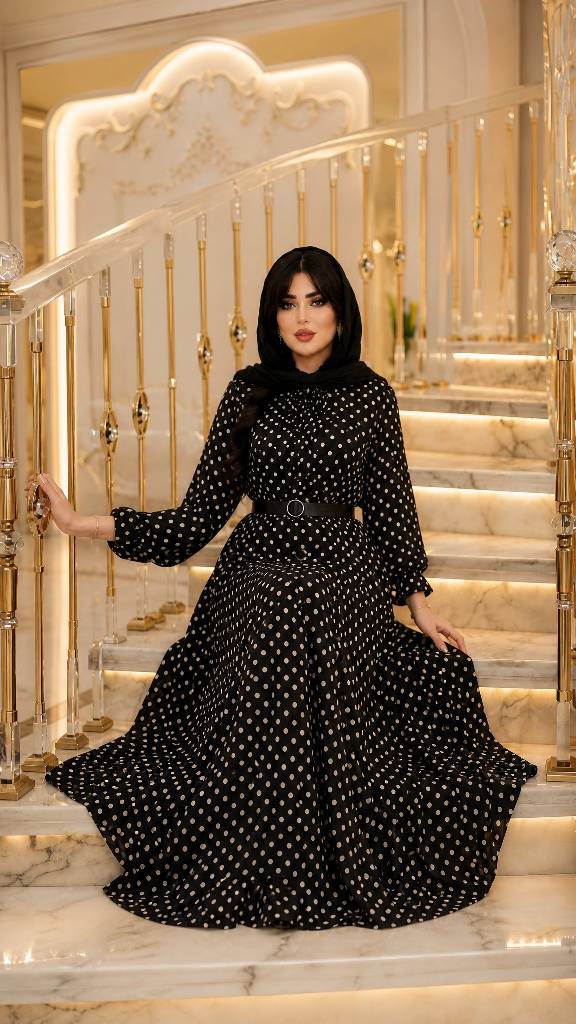 پیراهن بلند توپی زنانه