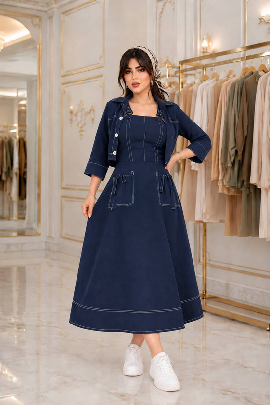 کت سارافون شیک زنانه با جنس فاستونی